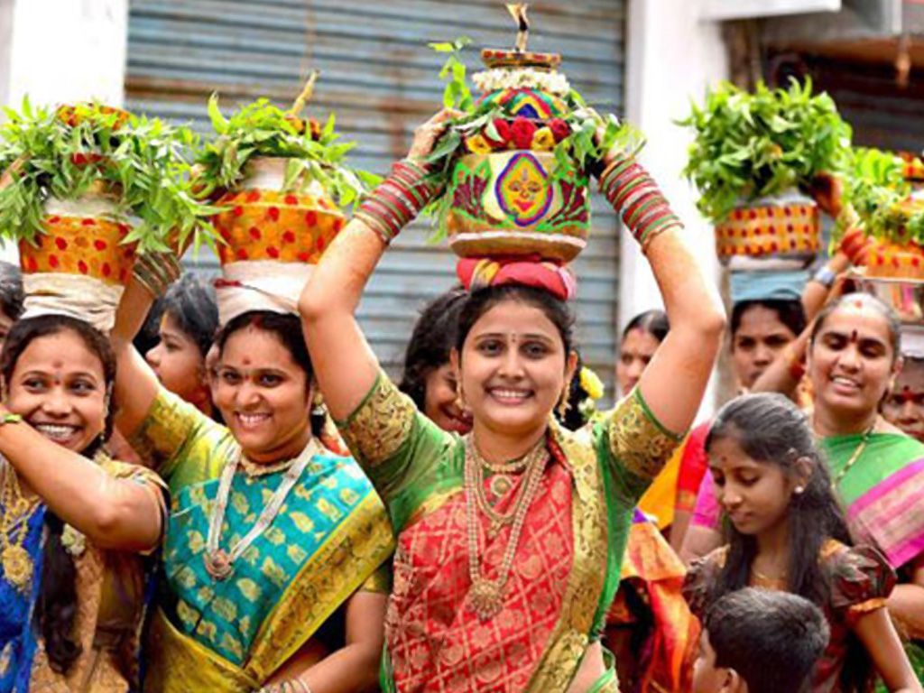 Decorated Bonam offering during festivals in Hyderabad