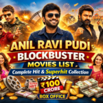 Anil Ravi Pudi Blockbuster Movies List featuring hit and superhit Telugu films