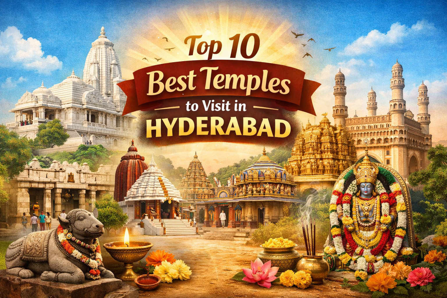 spiritual places to visit in Hyderabad Telangana