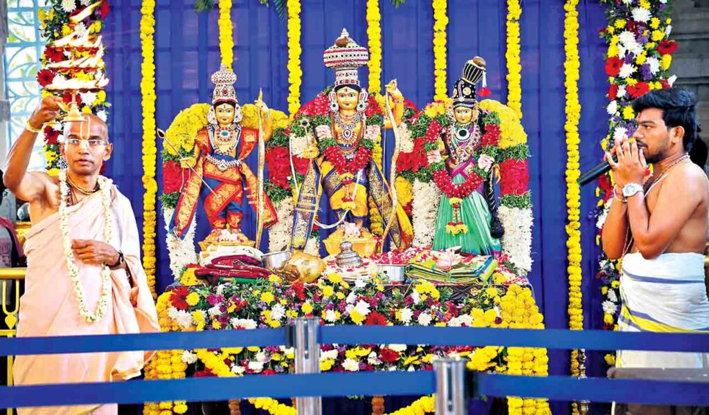 Temple celebration during festivals in Hyderabad